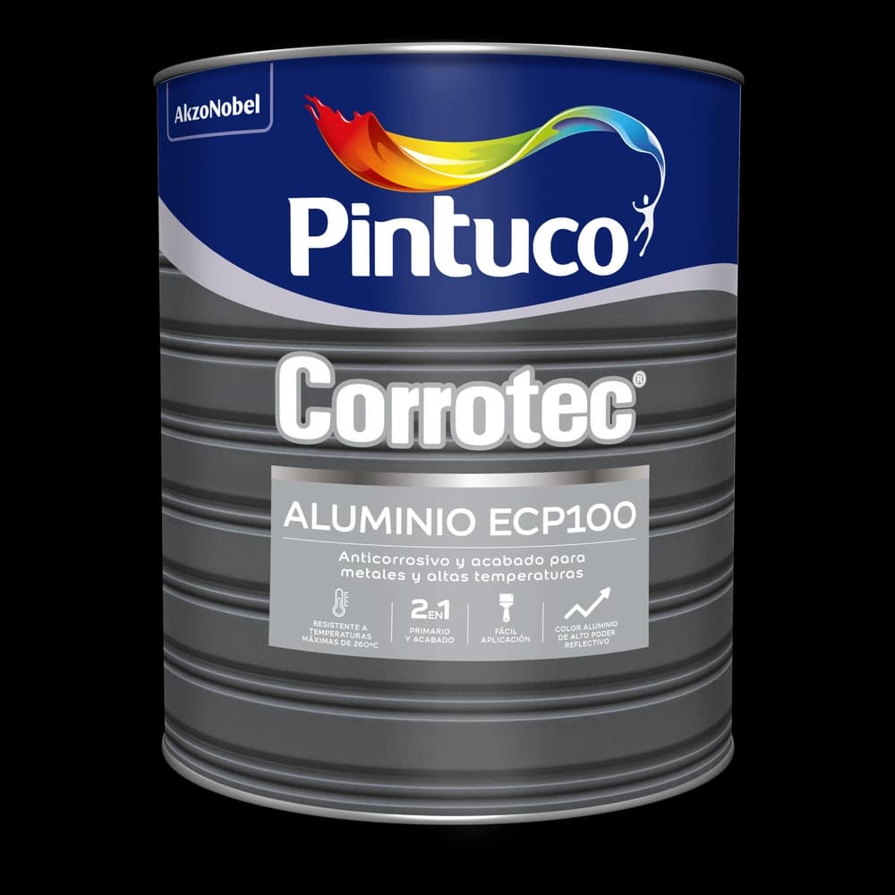 Corrotec Aluminio Brillante ECP100 Galón 3.79 L