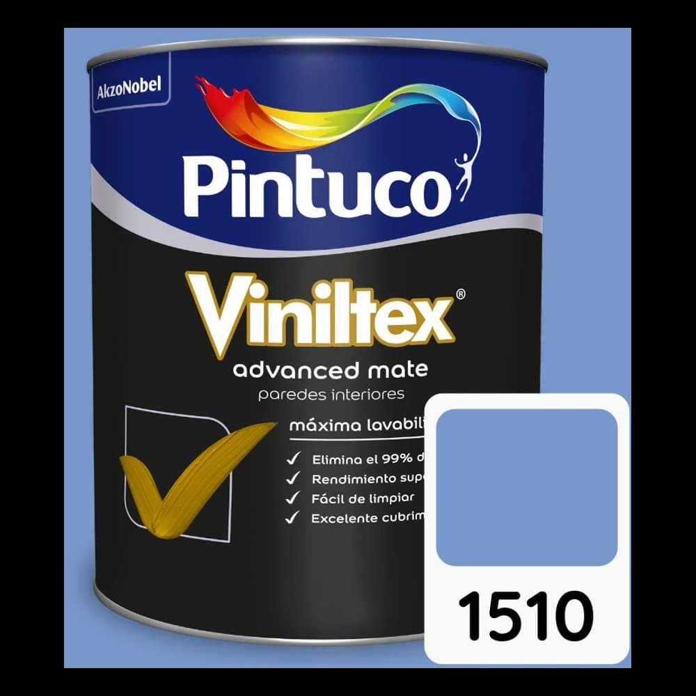 Pintura Viniltex Advanced Azul milano 1510