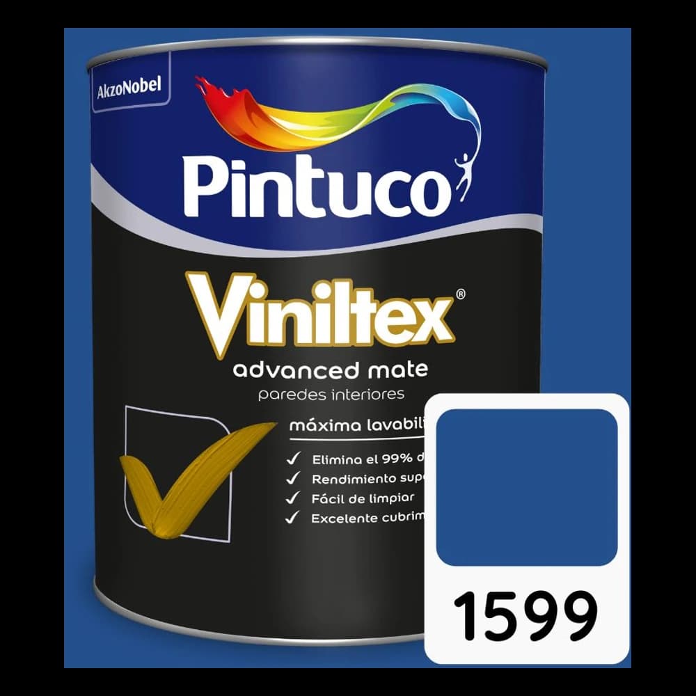 Pintura Viniltex Advanced Azul mediterráneo 1599
